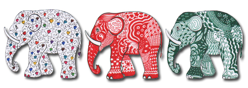 Zentangel olifanten
